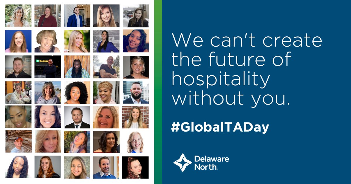 Today is Global Talent Acquisition Day! 

Thank you to our hardworking TA team for recruiting and onboarding best-in-class talent for Delaware North! #GlobalTADay

<a href="/DelawareNorthUK/">Delaware North UK</a>