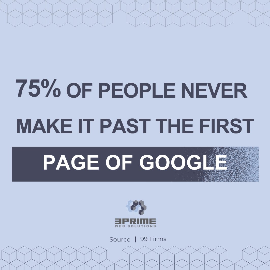 3PRIME's tweet photo. 🔍 Unlock the top 25%! Elevate your online visibility with our SEO services. Don't settle for the back pages of Google—get noticed where it counts. 🚀 

#SEOExpertise #PageOneResults https://t.co/z7gLwtZJcy