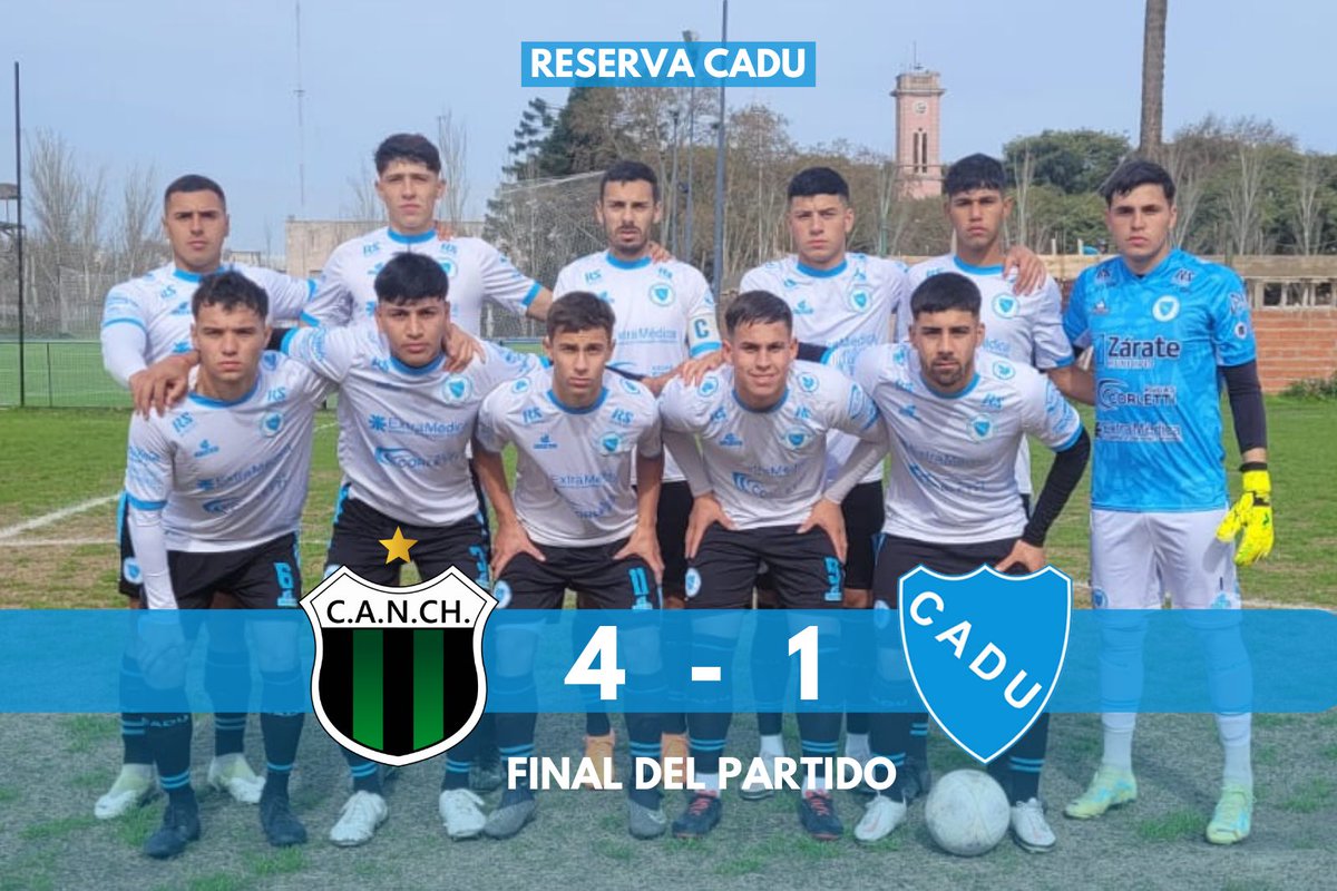 caduoficialok's tweet image. #ReservaCADU

🔚 ¡𝗙𝗜𝗡𝗔𝗟 𝗗𝗘𝗟 𝗣𝗔𝗥𝗧𝗜𝗗𝗢!

🗓️#Fecha19

Nueva Chicago 4 - 1 CADU

📸 @SABADOGOL 

#VamosCeleste 💙