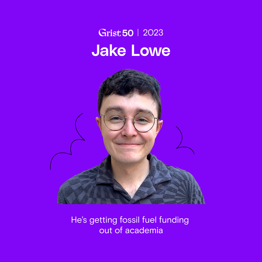 cclimatenetwork's tweet photo. A better, cleaner, more just future is still possible. @Grist is celebrating 50 Fixers (including our Executive Director @jakelowe29!) who are making it happen today. #Grist50 https://t.co/97v5MBK97H https://t.co/dXrOqJblen