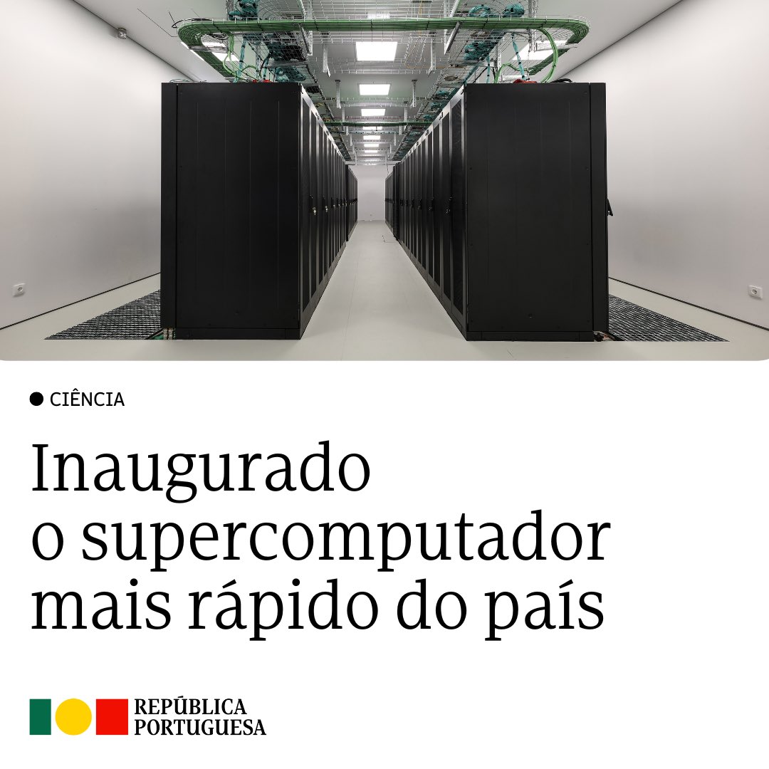 República Portuguesa (@govpt) on Twitter photo O #Deucalion foi inaugurado esta quarta-feira pelo Primeiro-Ministro, e vem aumentar de forma muito significativa a capacidade de computação de alto desempenho no país. Saiba tudo sobre o supercomputador mais rápido do país em portugal.gov.pt/pt/gc23/comuni… O #Deucalion foi inaugurado esta quarta-feira pelo Primeiro-Ministro, e vem aumentar de forma muito significativa a capacidade de computação de alto desempenho no país. Saiba tudo sobre o supercomputador mais rápido do país em portugal.gov.pt/pt/gc23/comuni…