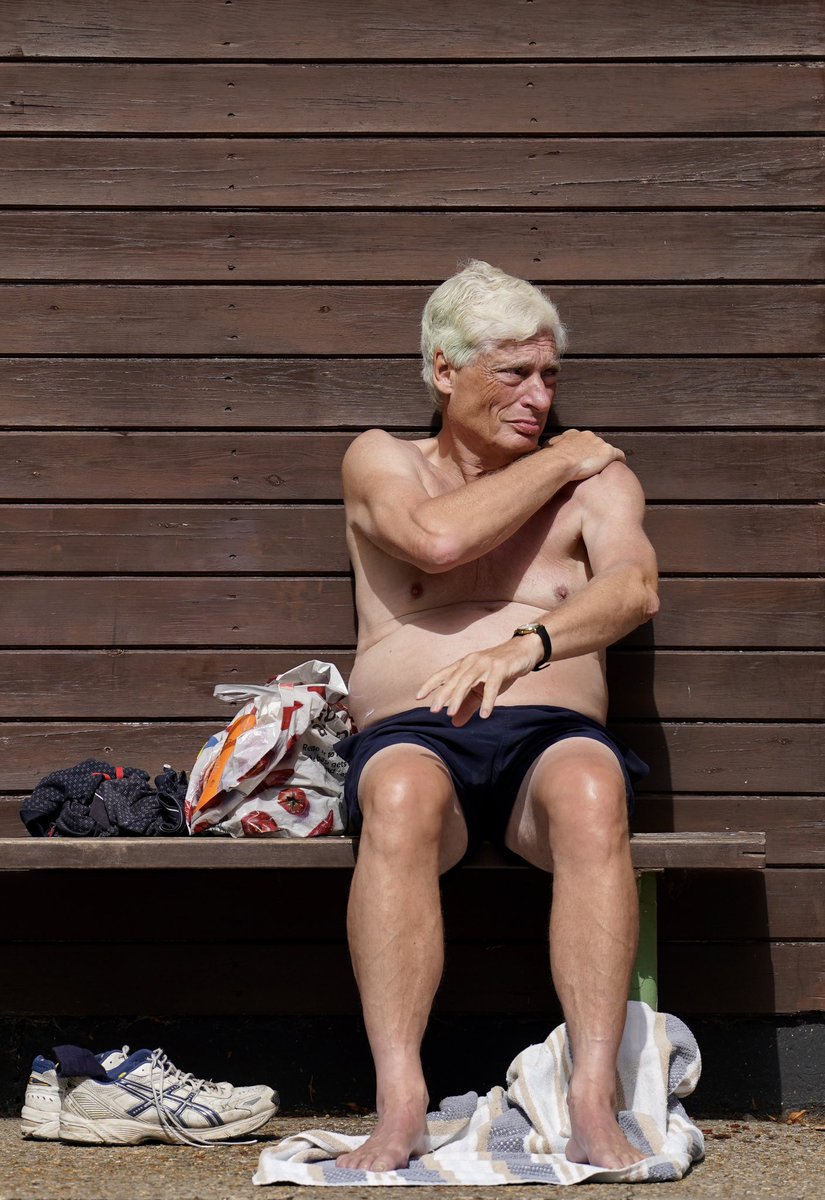People enjoying the weather at the Jesus Green Lido and on the River Cam in Cambridge, as forecasters are predicting a "last dose of summer", with warm spells reaching 32C on Wednesday and Thursday in central and southern England