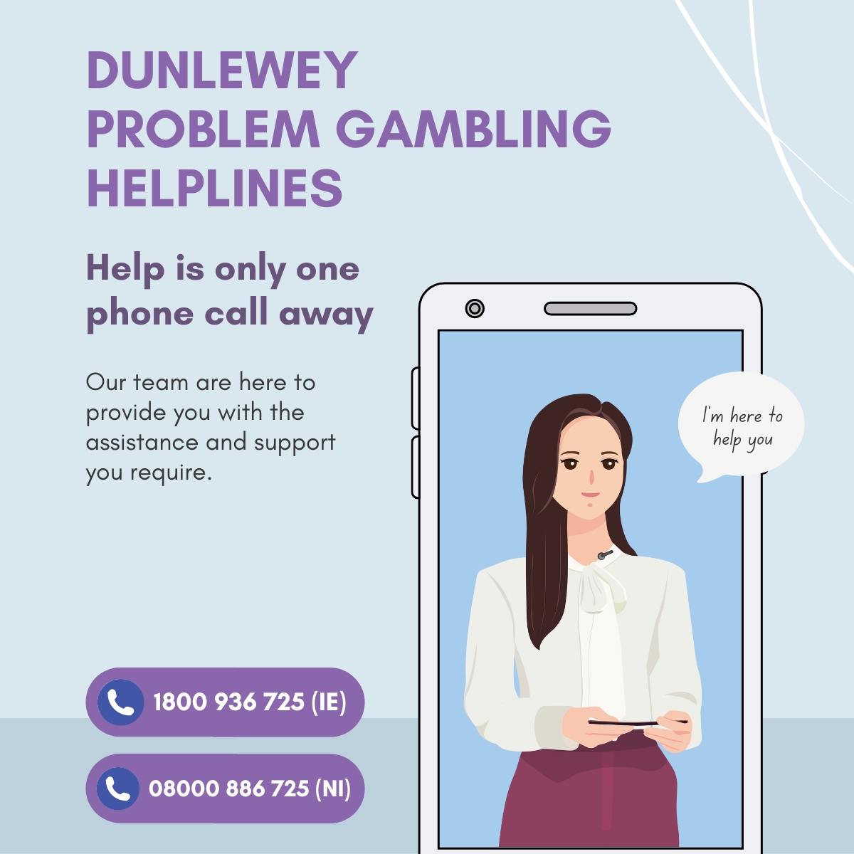 Dunlewey2's tweet image. 📞 Help is just a call away! Reach out to Dunlewey Problem Gambling Helplines:

1800 936 725 (IE)
08000 886 725 (NI)

You don&apos;t have to face it alone.

#Support #GamblingHelp #ReachOut