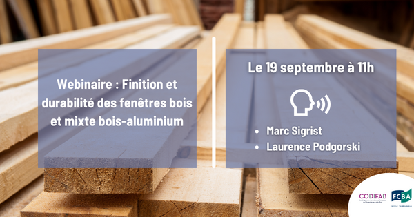 _FCBA's tweet photo. [WEBINAIRE]

FCBA, avec le soutien du CODIFAB, organise un webinaire sur les menuiseries extérieures "finition et durabilité des fenêtres bois et mixte bois-aluminium"

👉 Inscrivez-vous dès maintenant via ce lien : https://t.co/GxQBKaT1mO https://t.co/RYtOKzTnjQ