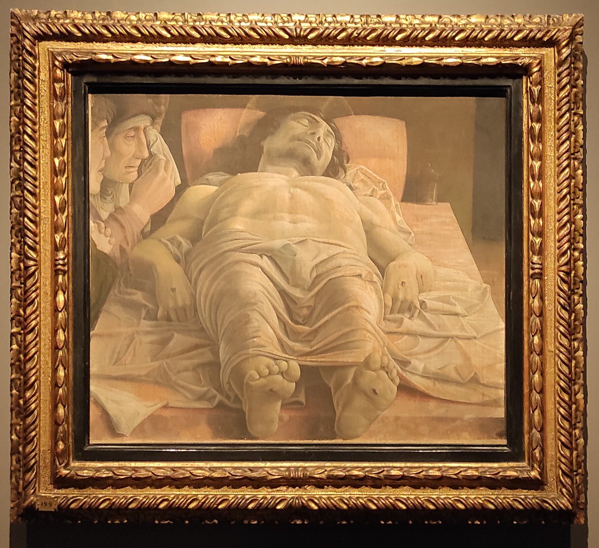 Andrea Mantegna
Cristo Morto [Dead Christ]
1483
Pinacoteca di Brera
Milan

#reallyseen #art #arte #artlover #artcollector #museitaliani #renaissance #rinascimento #artphoto #nft #artgallery #artoftheday #arthistory #mantegna #cristomorto #christ #andreamantegna #pinacotecadibrera