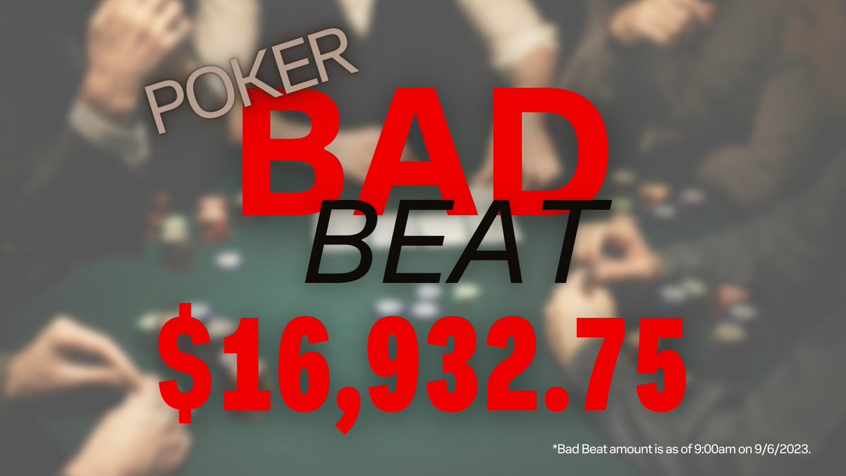 BallyQuadCities's tweet photo. Poker Room opens tonight at 4pm and our Bad Beat is now at $16,932.75*! Don't miss your chance to take home a piece of the pot.

#BallysQuadCities #JumpIntoTheThrill #QuadCities #Poker #TableGames https://t.co/dfTKrtdzfn