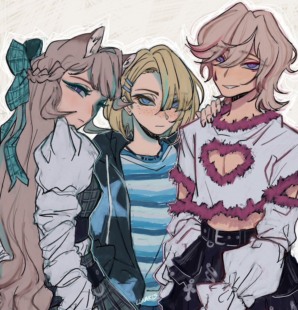 dressed them up 

#Lyney #Lynette #Freminet