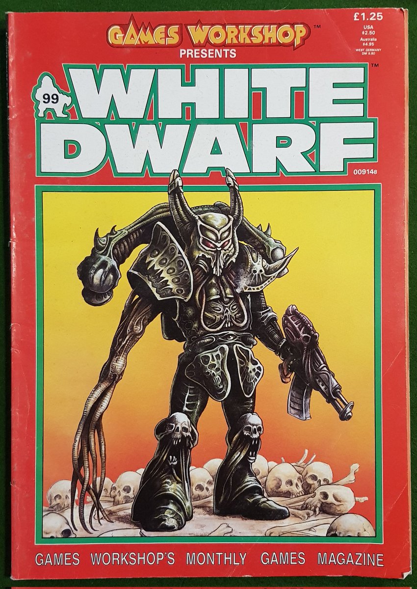 Happy Wōdnesdæg, here's a midweek #RandomWhiteDwarfCover 

Issue 99. March 1988