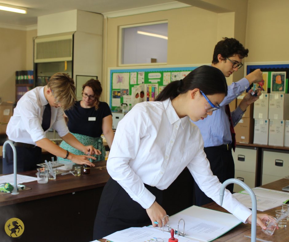 CobhamHall's tweet photo. First practical session of the year for  our A-Level biology students here at #cobhamhall!🧪 https://t.co/t0JVQEtr6z