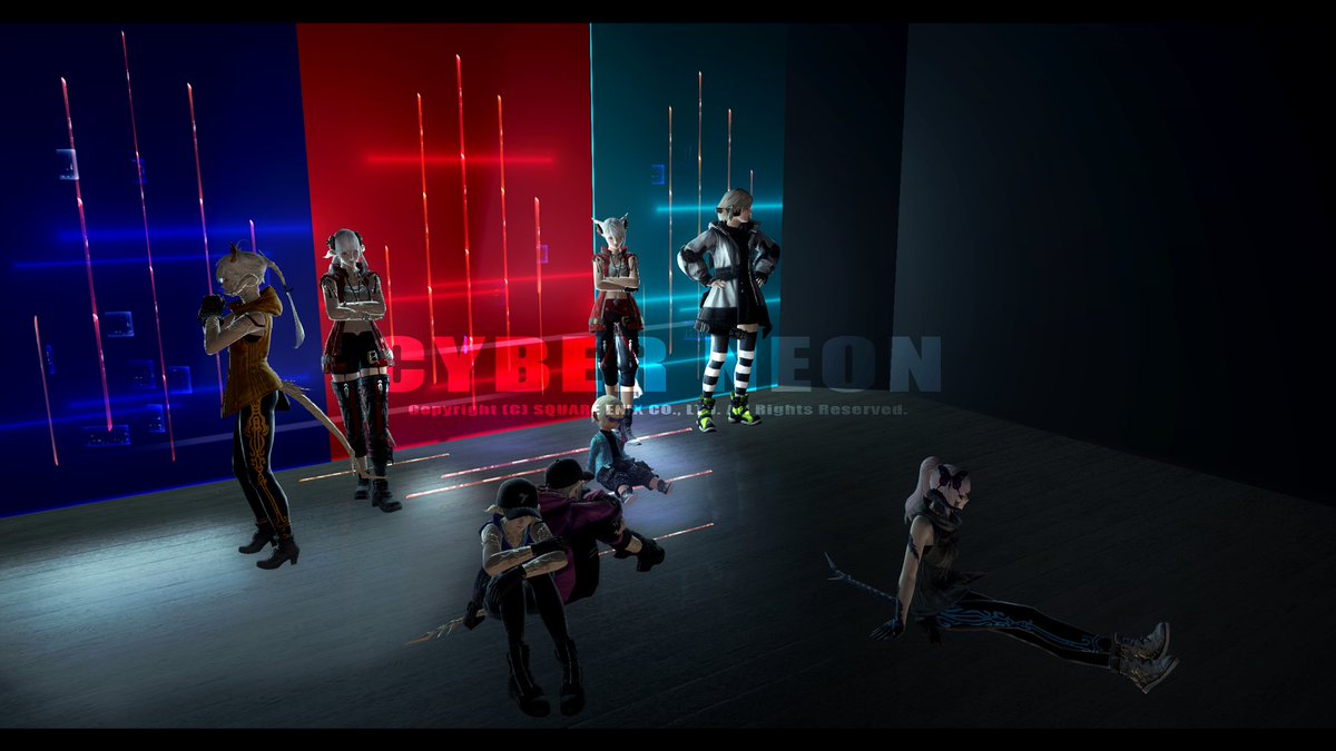 izumu_housing's tweet photo. 撮影スタジオ「CYBER NEON」⚡️ 

アラガンターミナルを使って、サイバーパンクなスタジオを作りました✨

※カメラ貫通防止をしていないので、カメラ酔い注意です。 

🏷️#IMG_std

Gaia/Fenrir/Mist14-32/Private room 2  

#FF14housing 
#FF14ハウジング https://t.co/PRADZST0B3