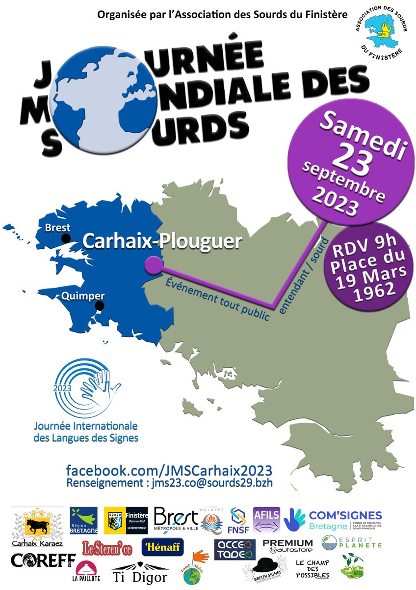 #jms2023 #jms #carhaix #carhaixplouguer #lsf #sourds
#bretagne , #france #finistere #finisteretourisme #finisteresud #finisterenord #finisterebretagne #Soutien  #stand