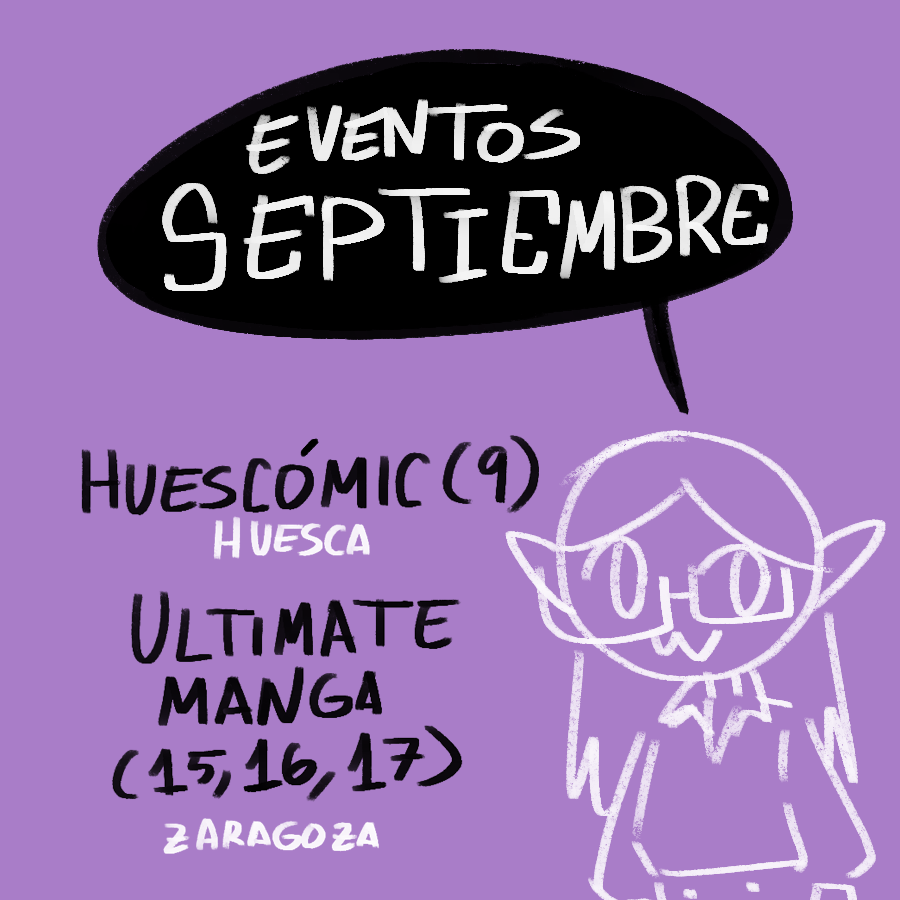 Staptra's tweet photo. Como siempre, in extremis.
¡Este sábado estaré en Huesca, en el Huescómic, vendiendo cositas! Tengo un fanzine nuevo a estrenar, del que ya os subiré fotos más tarde.
Y el finde siguiente, el Ultimate Manga. Eventito nuevo, pienso llevar peluchitos! https://t.co/PVDg44MuyH