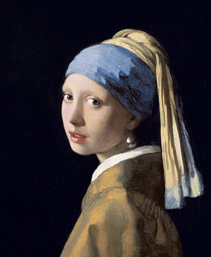 GalaSoilapolla's tweet photo. Het meisje met de parel  #JohannesVermeer #interpretatie🤦‍♀️ https://t.co/vNAvHdxk3E