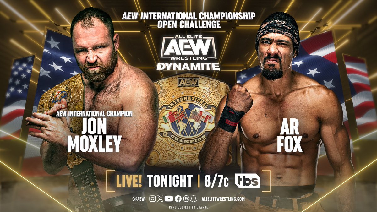 EmmaRhodes98950's tweet image. This match is going to be a banger.. 🔥 #JonMoxley #ARFox #AEW #AEWDynamite