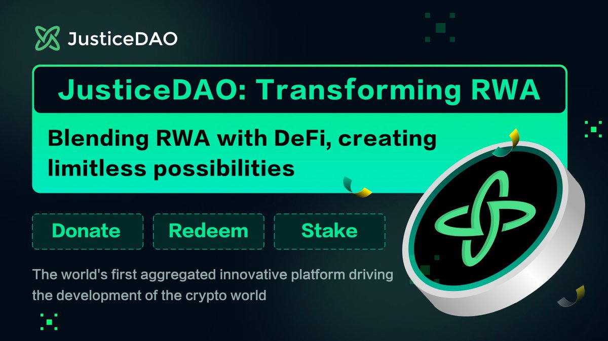 New airdrop: JusticeDAO (XOT)
Total Reward: 500 NFTs &amp; 10,000 XOT
Rate: ⭐️⭐️⭐️⭐️
Winners: 980 Random &amp; Top 20
Distribution: within a month after ends

Bot Airdrop Link: t.me/JusticeDAO_bot

#Airdrop #Airdrops #Airdropinspector #BSC #JusticeDAO #XOT #NFT #WEB3 #Crypto #Bitcoin