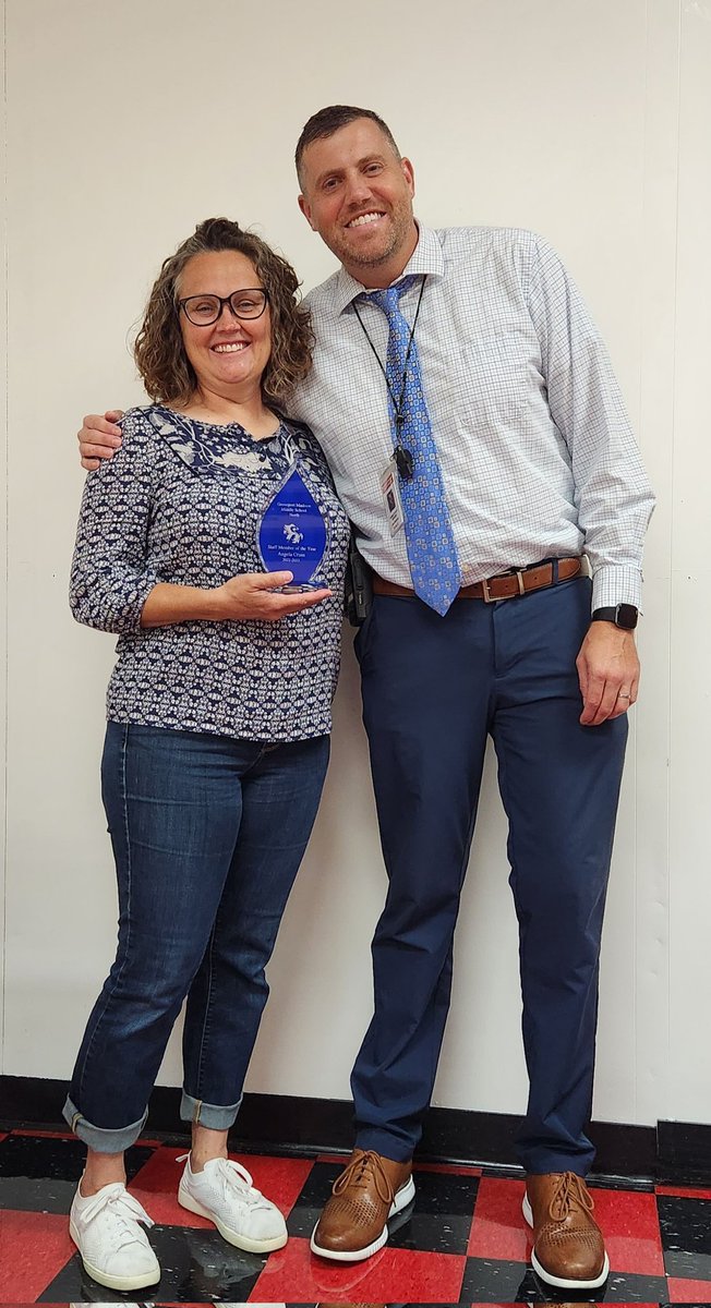 This morning we celebrated our 2022-2023 Staff Member of the Year, Mrs. Crum!!