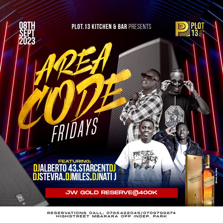 starcentdj's tweet photo. Every Friday itsa parree @plot13_mbarara π #AreaCodeFridays Grab the #JohnniewalkerGoldReserve At 400k https://t.co/57Q1aPwcoB