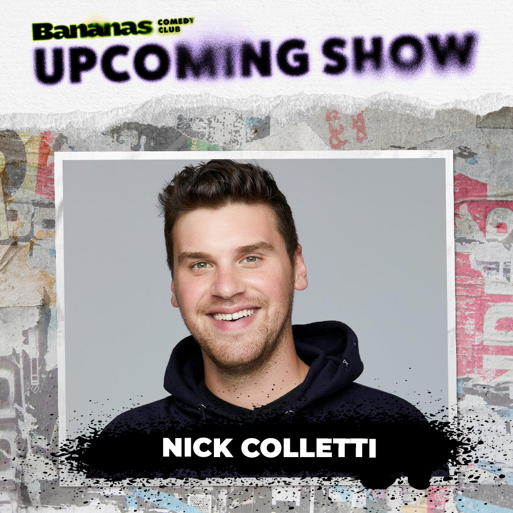 Star of 'The Real Bros Of Simi Valley' @Nick_Colletti is coming to Bananas! 🎟️ September 15 + 16 🎟️ Tickets available here: bit.ly/3R6ATg3