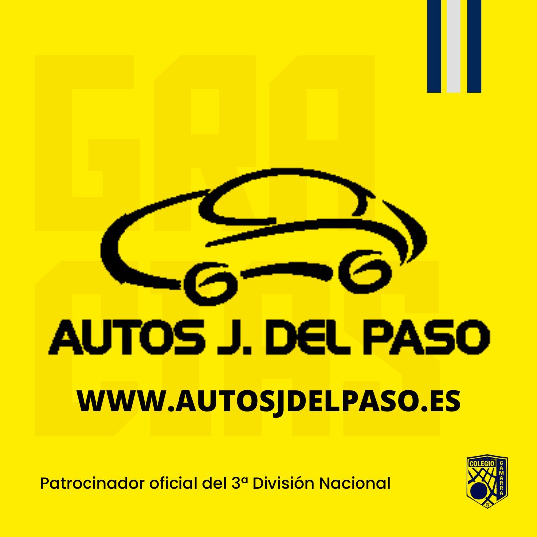 CD_Gamarra's tweet photo. ⚽ 𝐀𝐔𝐓𝐎𝐒 𝐉. 𝐃𝐄𝐋 𝐏𝐀𝐒𝐎 𝐒𝐄 𝐔𝐍𝐄 𝐀𝐋 𝟑ª 𝐃𝐈𝐕𝐈𝐒𝐈𝐎́𝐍 𝐍𝐀𝐂𝐈𝐎𝐍𝐀𝐋

Referentes en la compra y venta de coches en Málaga desde hace más de 25 años, se une a nuestro ilusionante proyecto en 3ª División.

📍C/ Tucidides, 14.
📞 952 24 31 04.

#VamosGamarra💙💛 https://t.co/dLoVAhOAxL
