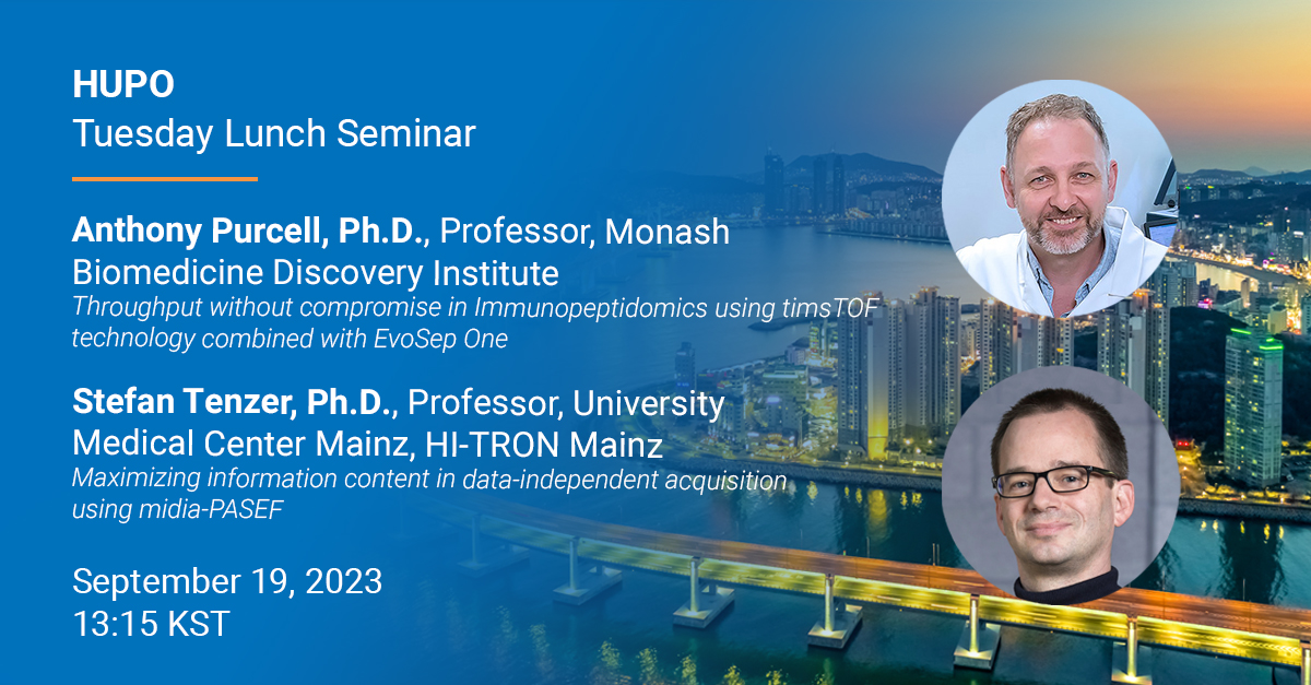 BrukerMassSpec (@brukermassspec) on Twitter photo Don’t miss our second lunch seminar at HUPO with <a href="/tony_purcell8/">Tony Purcell</a>, Ph.D., and Stefan Tenzer, Ph.D.! Register now and hear about immunopeptidomics and midia-PASEF: goto.bruker.com/3LeCRqW
#hupo2023 #proteomics #immunopeptidomics #massspec Don’t miss our second lunch seminar at HUPO with <a href="/tony_purcell8/">Tony Purcell</a>, Ph.D., and Stefan Tenzer, Ph.D.! Register now and hear about immunopeptidomics and midia-PASEF: goto.bruker.com/3LeCRqW
#hupo2023 #proteomics #immunopeptidomics #massspec