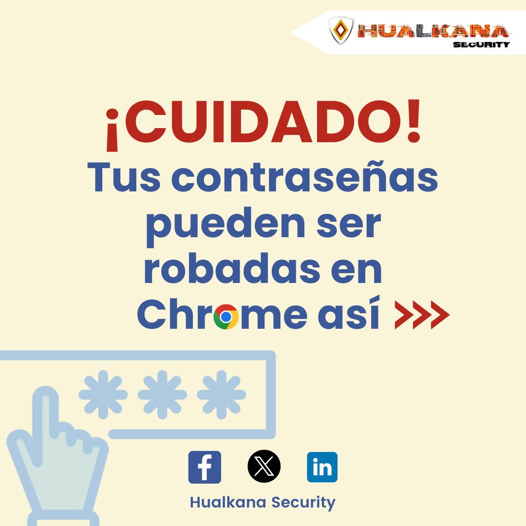 hualkanasec's tweet photo. #CUIDADO: Esta puede ser una manera fácil de #robarte tus #contraseñas si no eres precavido ... 📷
.
.
.
Fuente:
https://t.co/WzK9Fumw3o
#cybersecurity #ciberseguridad #news #noticia #chrome #passwords #extensiones #tips #recomendaciones #consejos #hualkanasecurity #hualkanasec https://t.co/mMT6Wrxt8R