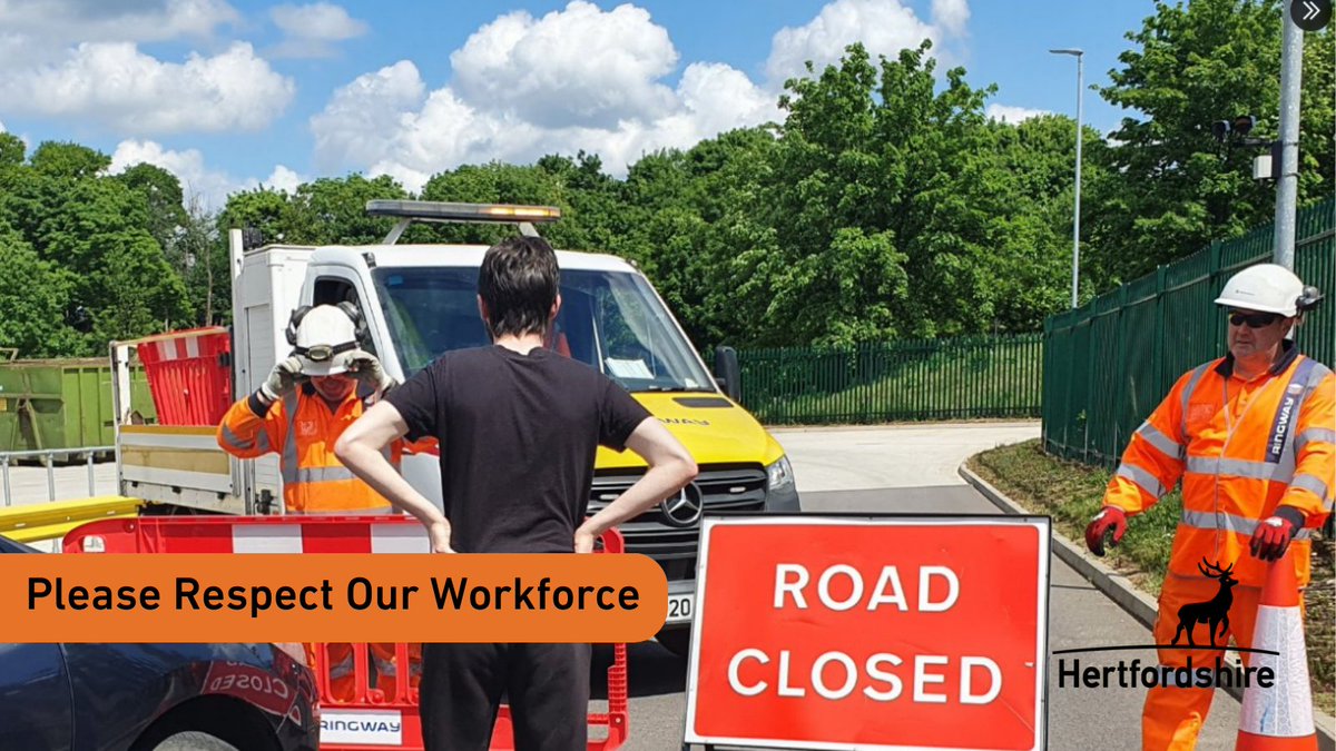 Herts_Highways's tweet photo. Our staff work hard for #Hertfordshire, please show them the same respect that you would expect. #RespectOurWorkforce, there’s #NoExcuseForAbuse. Read more here: https://t.co/54XfSPEcRs https://t.co/bDpxGV4p0j
