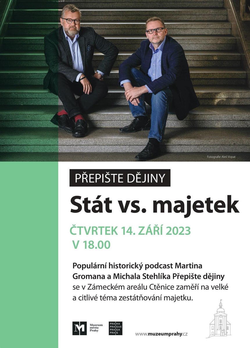 Ivo Macek (@i_macek) on Twitter photo Přivádíme populární podcast <a href="/prepistedejiny/">@prepistedejiny</a> do Ctěnic 🙂
eshop.muzeumprahy.cz/ticket/detail/… Přivádíme populární podcast <a href="/prepistedejiny/">@prepistedejiny</a> do Ctěnic 🙂
eshop.muzeumprahy.cz/ticket/detail/…