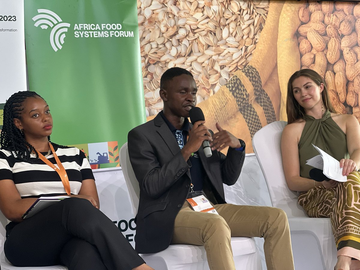 nextgeninag's tweet photo. Today, our NGIN ambassadors 2023 attended L' Arbre A Palabres Session that focused on “How can we build Partnerships with You(th) that help create a better, sustainable Food Future” in ongoing #AGRF2023. https://t.co/zVKceSFt2J