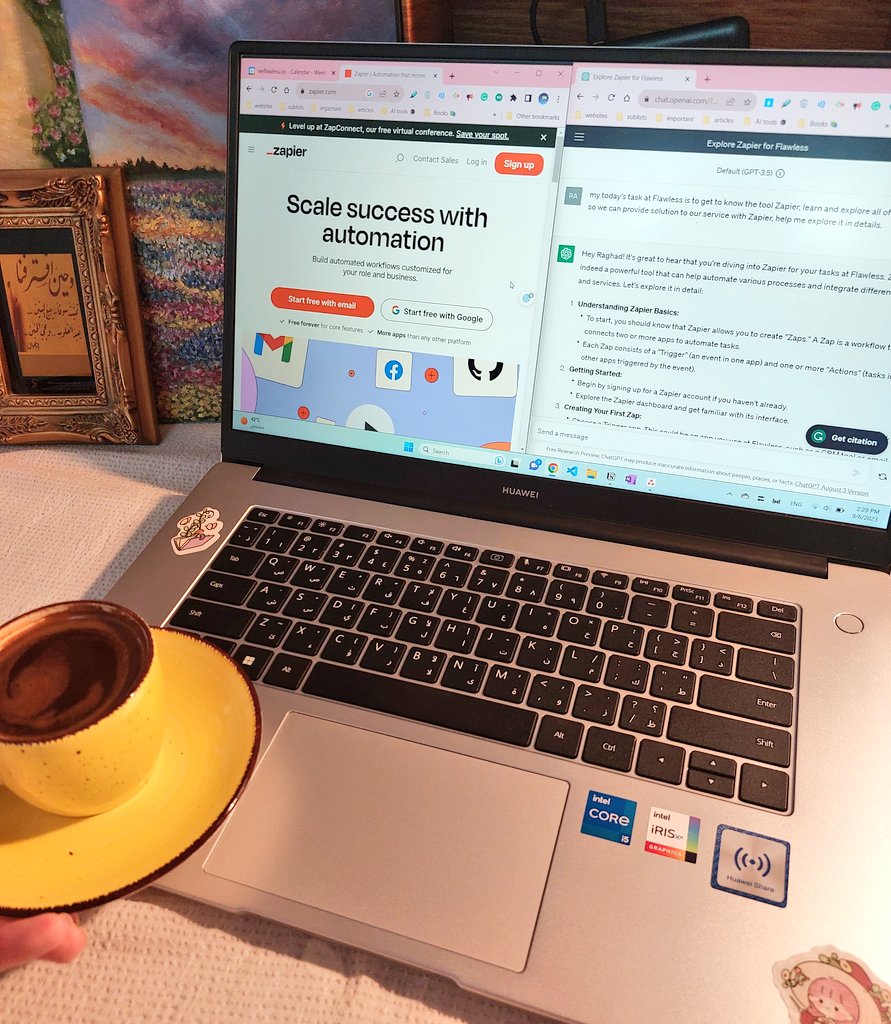 مساء الخير ✨️☕️
من زمان مانزلت في الحساب 🙈
بتعرف عن Zapier ؟
هي اداة رهيبة تساعدك في اتمتة مهامك 🤩 automation tool
قاعدة اتصفحها الان وبشوف كيف ممكن استفيد منها وبشارك تغريدات عنها 👌
