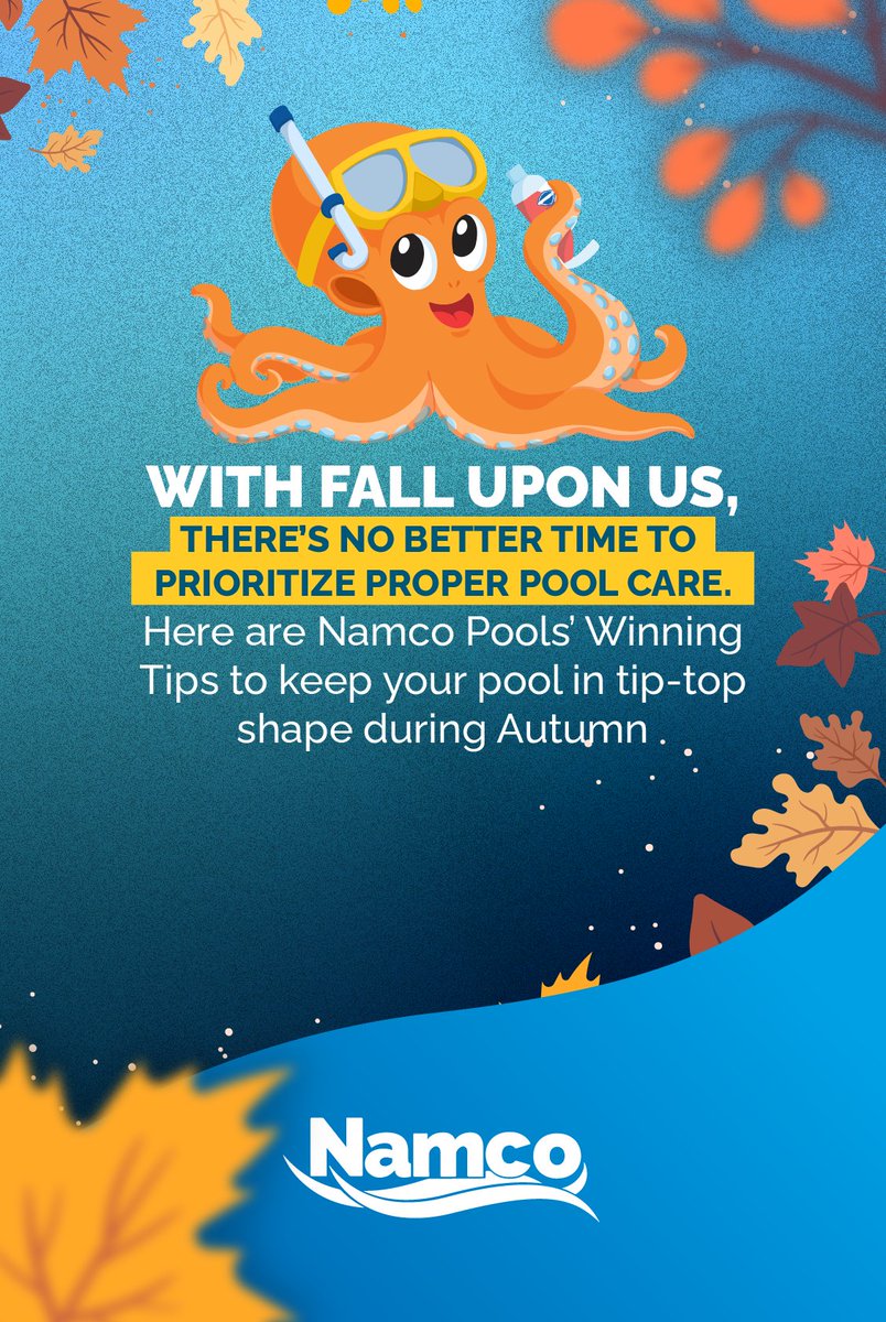NamcoPools's tweet image. 🍂 Fall is here, but your pool still deserves some TLC! Dive into our latest blog, "Cozy Up to Fall: Essential Pool Care Tips" for everything you need to know to keep your oasis in top shape during the autumn months. namcopool.com/blog/post/pool…

#PoolCare #FallPoolMaintenance