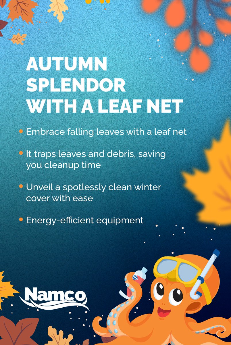 NamcoPools's tweet image. 🍂 Fall is here, but your pool still deserves some TLC! Dive into our latest blog, "Cozy Up to Fall: Essential Pool Care Tips" for everything you need to know to keep your oasis in top shape during the autumn months. namcopool.com/blog/post/pool…

#PoolCare #FallPoolMaintenance