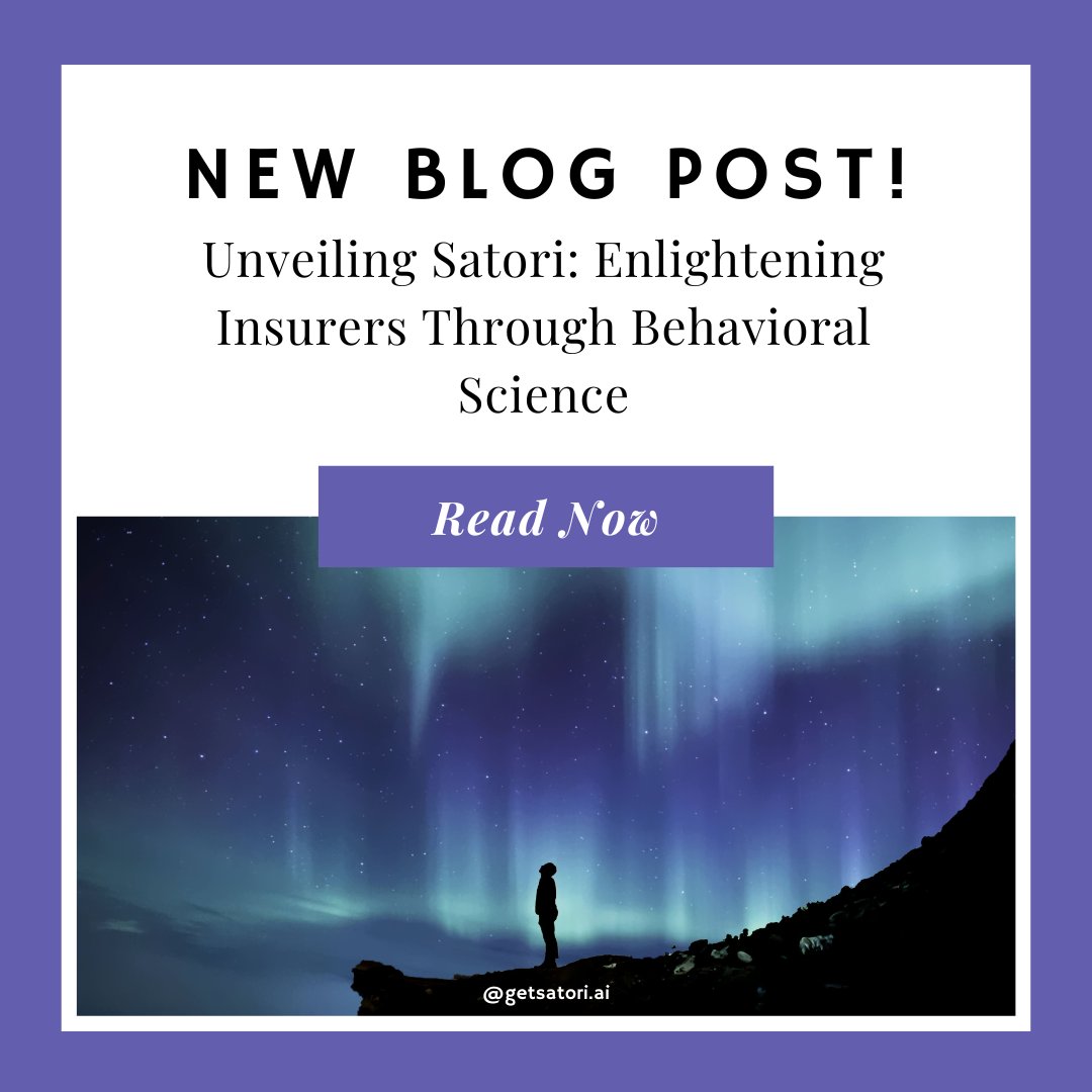 GetSatori's tweet photo. Satori encapsulates the essence of enlightenment through understanding, mirroring our commitment to shedding light on policyholder behavior. With Satori, the path to deeper connections and better decisions in the insurance world becomes clearer than ever before. https://t.co/KkLZL5kHqE