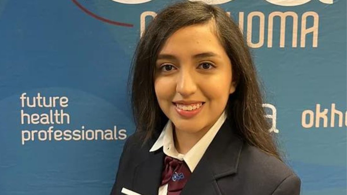 ASTECCharters's tweet photo. ASTEC senior &amp; Metro Tech OKC Pre-Nursing II student, Maricela De Leon-Barrios will attend the HOSA Washington Leadership Academy (WLA) in Washington D.C. in Oct. Maricela is a state-wide HOSA officer &amp; VP of Metro Tech OKC's HOSA org. ASTEC is proud of you Maricela!
#ASTEC #HOSA https://t.co/9N9Uj7G3GA