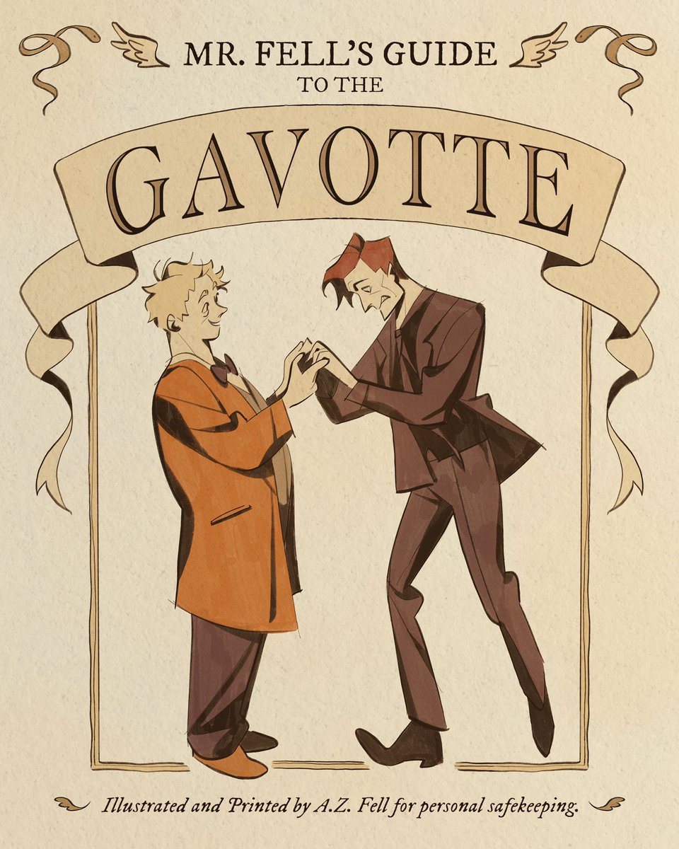 hoshioyo's tweet image. Mr. Fell’s Guide to the Gavotte! 🪽
#goodomens