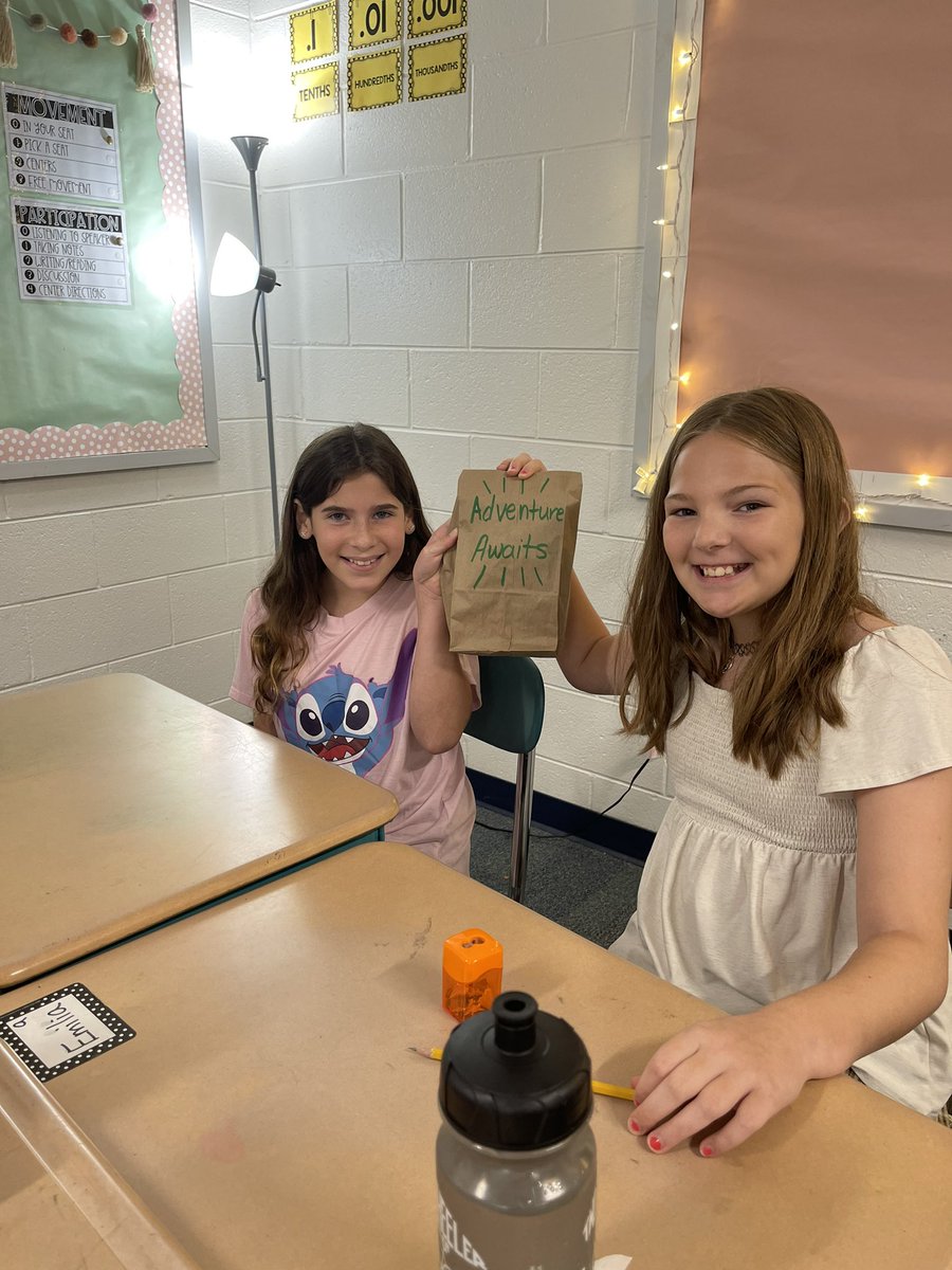 GHamilton1111's tweet photo. New novel study day is my favorite! We started our first novel study today and it was AWESOME! The discussion we had was amazing! The kids also got to “ unwrap” their books which added suspense. 😉
#Perryharrison #5thgrade #onechatham #readersareleaders #litchat https://t.co/fZqyQqPmtU