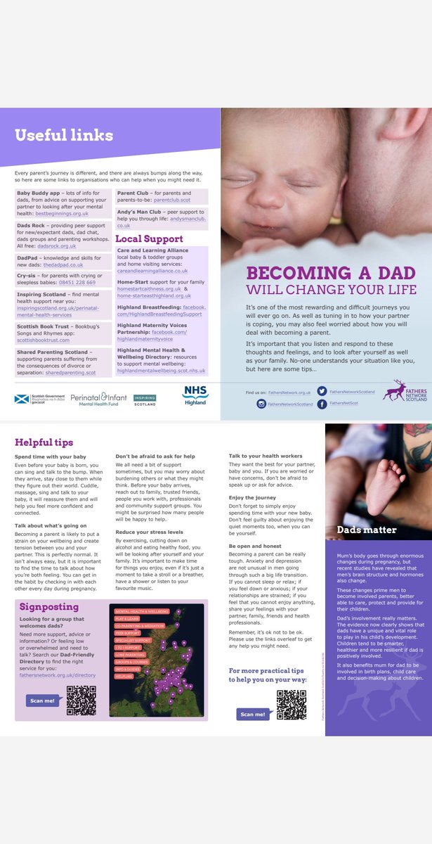 Fathers Network Scotland and NHS Highland are delighted to announce a collaboration “Figuring out fatherhood” free online sessions to help you on the journey into fatherhood. Open to NHS Highland families only. Register here. fathersnetwork.org.uk/figuring_out_f…