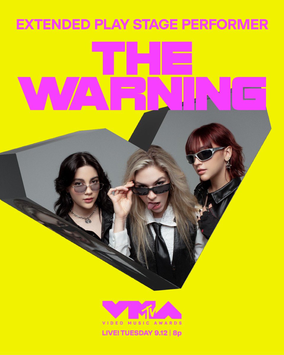 TheWarningBand2's tweet photo. OMG 🔥🔥🔥
We are performing on the 2023 #VMA Extended Play Stage! 🤯Make sure you tune in Tuesday at 8p on @MTV 
@vmas https://t.co/qD4UzZTzSI