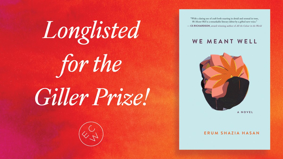 Big congratulations to Erum Shazia Hasan whose book, We Meant Well, has been longlisted for the <a href="/GillerPrize/">Giller Prize</a>! We're so thrilled about the news. 📖✨

Read more about We Meant Well here: ecwpress.com/products/we-me…