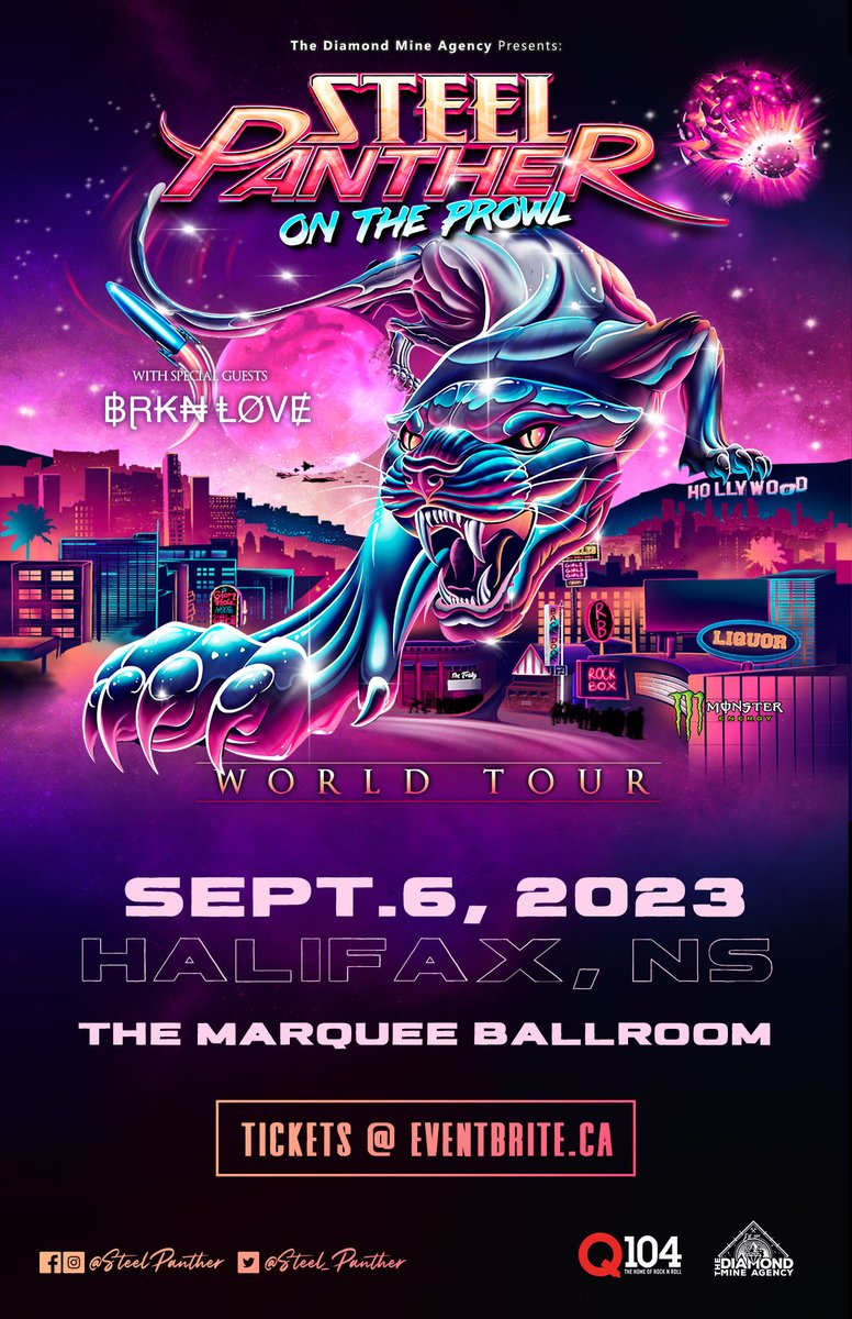 TONIGHT!! Q104 The Station With The Concerts Presents <a href="/Steel_Panther/">Steel Panther</a>   <a href="/Marqueeballroom/">The Marquee Ballroom</a> . The show is SOLD-OUT! If you're going, see you there. #Halifax
