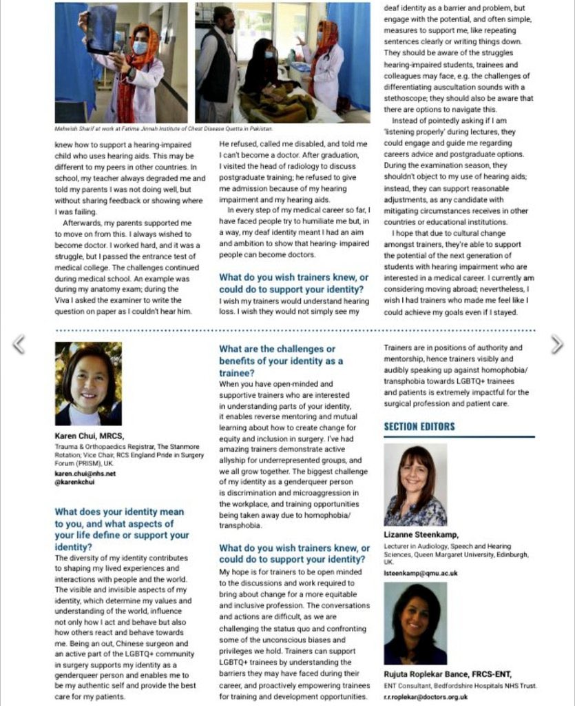 Thank you @ENT_AudsNews for featuring the experience of trainee