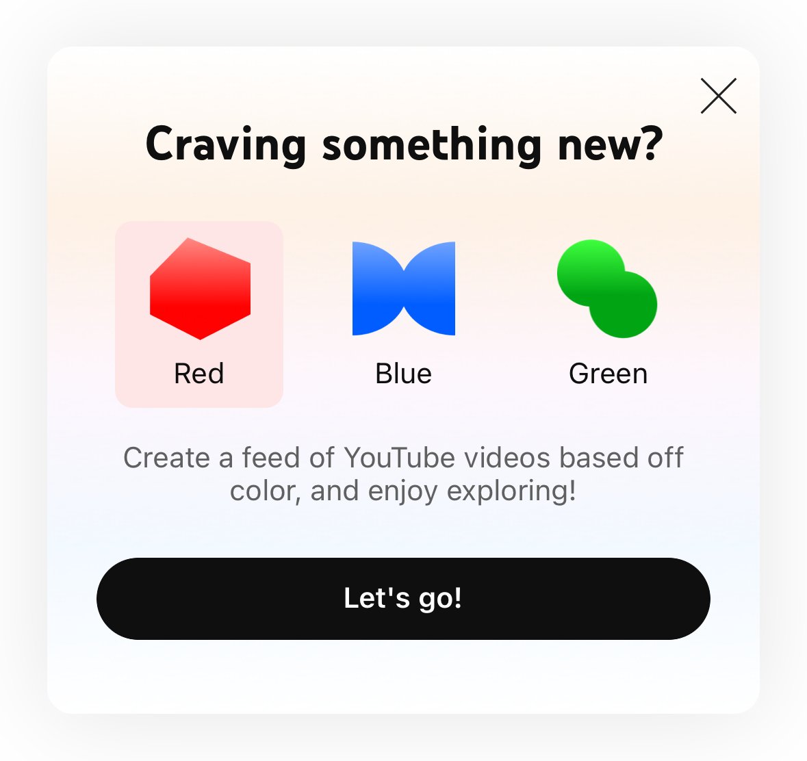 juanbuis's tweet photo. this must be the *weirdest* feature i've ever seen

you can now... filter your youtube feed by color?! https://t.co/ng9kIvNQyS