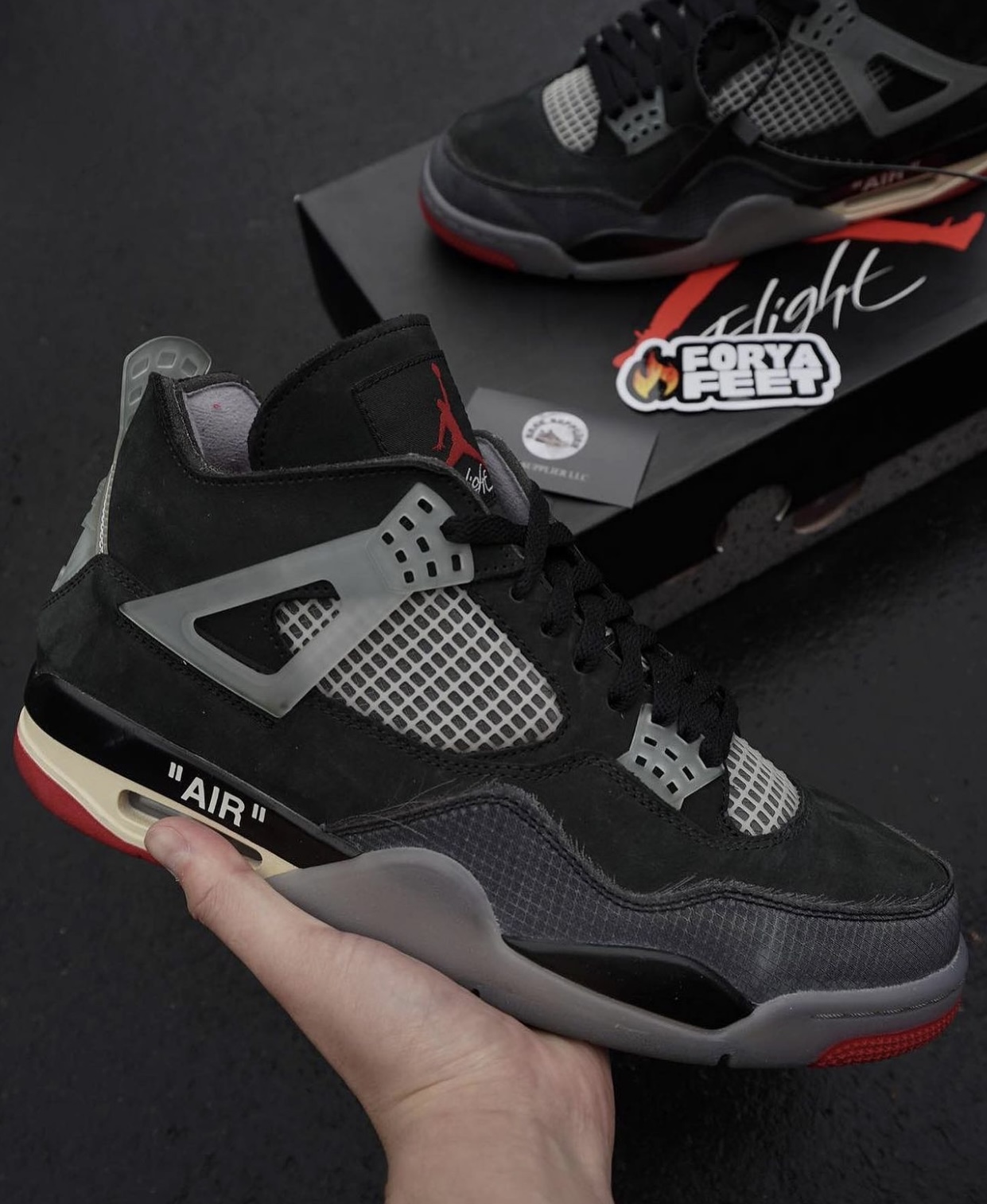 Off-White x Air Jordan 4 Bred 2023 Release Info - JustFreshKicks