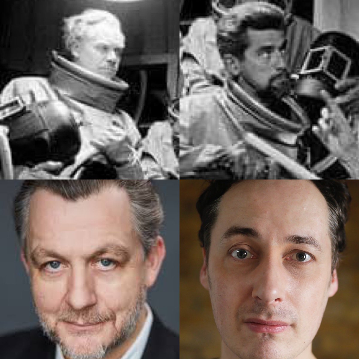 TobyHadoke's tweet image. The final brilliant cast members are in place for #Quatermass70: how amazing is this?
@CharlieDemelo as Dr Gordon Briscoe
@Coxitude as Charles Greene
@tombellforever as Dr Ludwig Reichenheim
@JasonMorell (son of yer actual Quatermass, Andre Morell) as Jacko
Chris Jack as DS Best