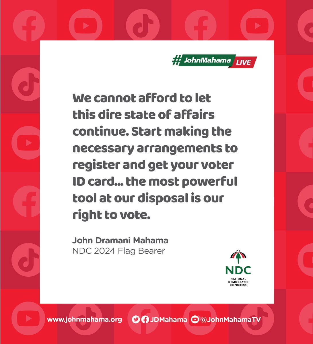 It is not just a basic civic duty to register to vote; it is about your future and that of our country.