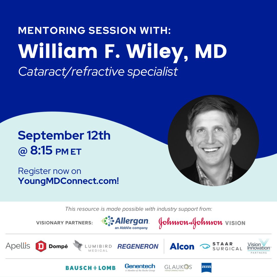 William Wiley (@wiley2020) on Twitter photo I've always believed in the importance of mentorship. Join me on Tuesday, Sept. 12th, at 8:15 PM ET for an ask-me-anything-style mentoring session on <a href="/youngmdconnect/">YoungMD Connect</a>! Register here: youngmdconnect.com/event/mentorin… I've always believed in the importance of mentorship. Join me on Tuesday, Sept. 12th, at 8:15 PM ET for an ask-me-anything-style mentoring session on <a href="/youngmdconnect/">YoungMD Connect</a>! Register here: youngmdconnect.com/event/mentorin…