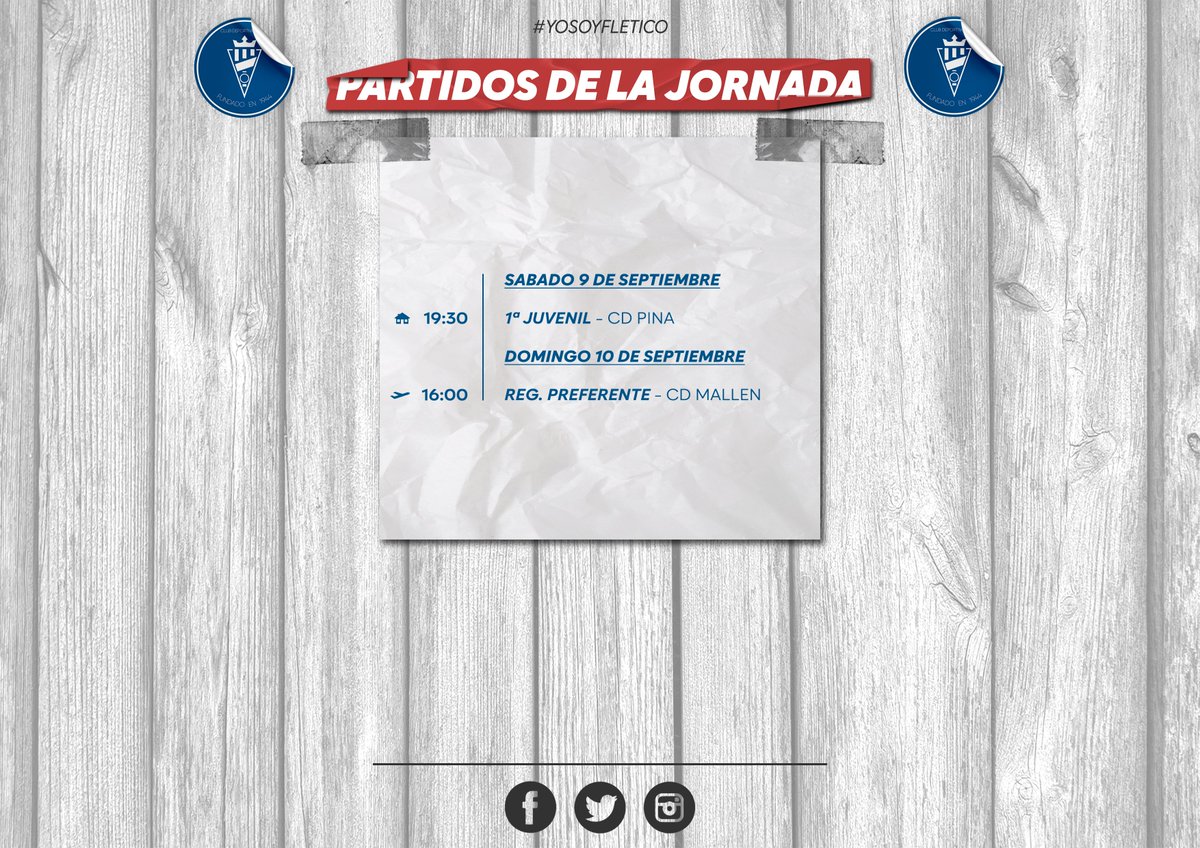 fleta_cd's tweet photo. Empezamos la temporada con muchas ganas.

Los primeros que tienen partidos, el REGIONAL PREFERENTE y el 1ª JUVENIL.

Esperamos que empiecen con mucha fuerza. https://t.co/qj39qf3VyR