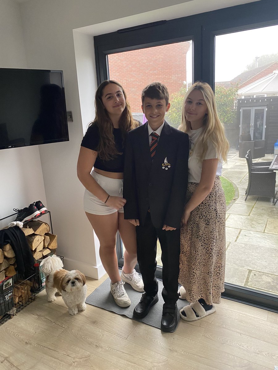 The youngest of my assistants went to senior school today, so I thought it only fair to allow them to be in my picture. #shihtzu