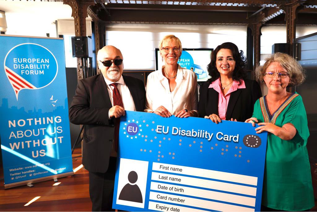 It was a pleasure to join @MyEDF along  with @karinelalieux & @k_langensiepen to present our new #EUDisabilityCard & improved #EUParkingCard

#UnionOfEquality