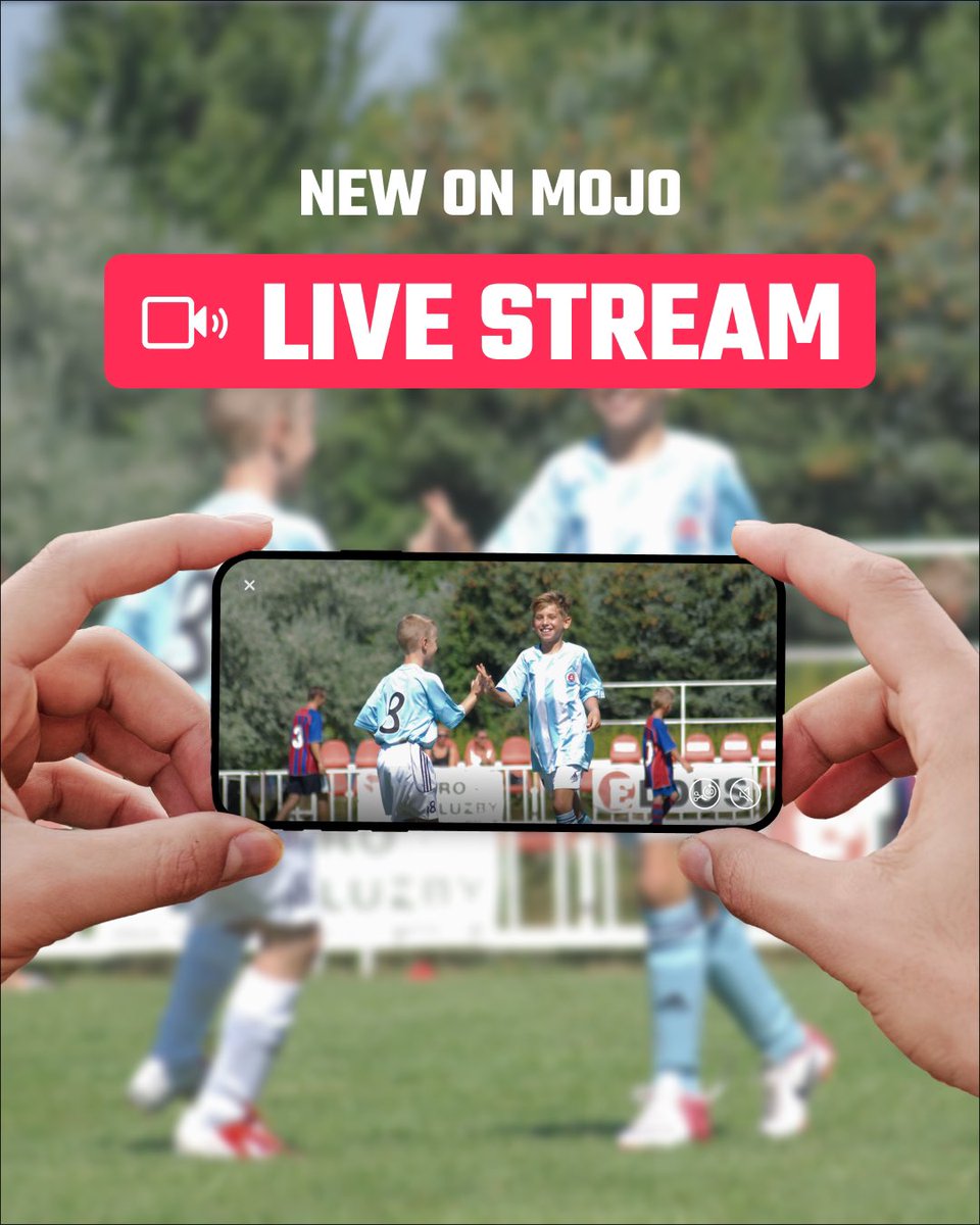 It's here 💥 We are so excited for you to capture and share those exciting moments with our new Live Stream feature!

Download the MOJO app today to begin streaming! ⚽🏀🏈⚾️🥎