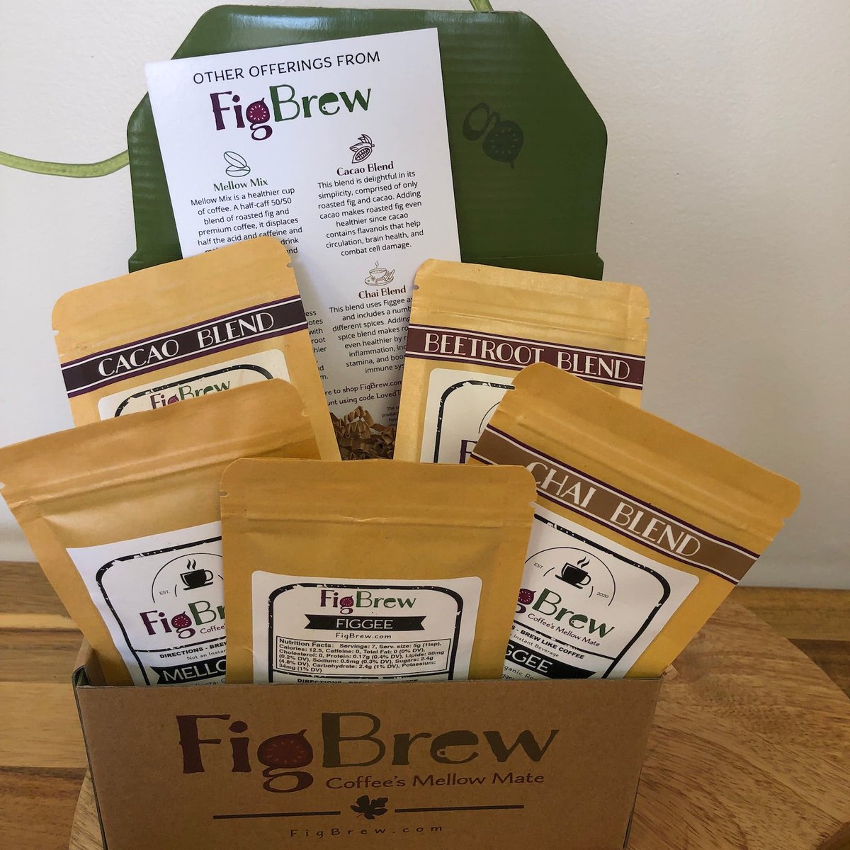 FigBrew's tweet photo. Can't decide what your next brew should be? You don't have to with our sample pack that includes Figgee, Mellow Mix, Beetroot, Chai, and Cacao. #FigCoffee #CoffeeAlternative

Shop Now: https://t.co/oztbPDwfpV https://t.co/52bDslfYIZ